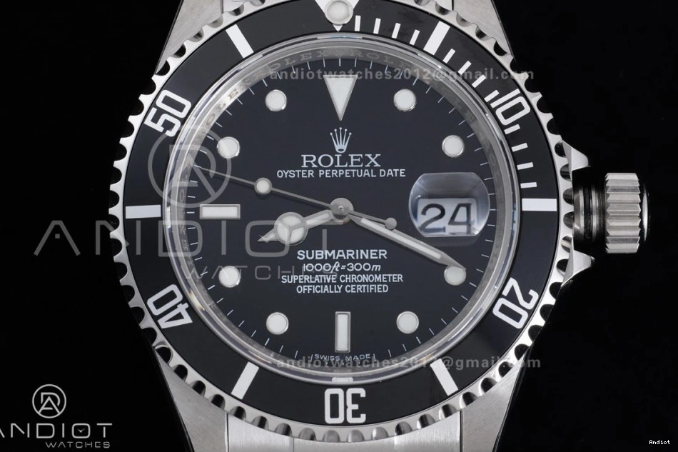1:1 Steel Bracelet SS on LN SH3135 16610 Black Submariner 904L TMF Edition Best 0122
